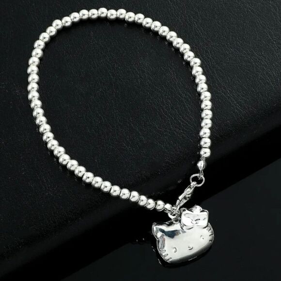 Silver Hello Kitty Locket Bracelet - Picture 1 of 4